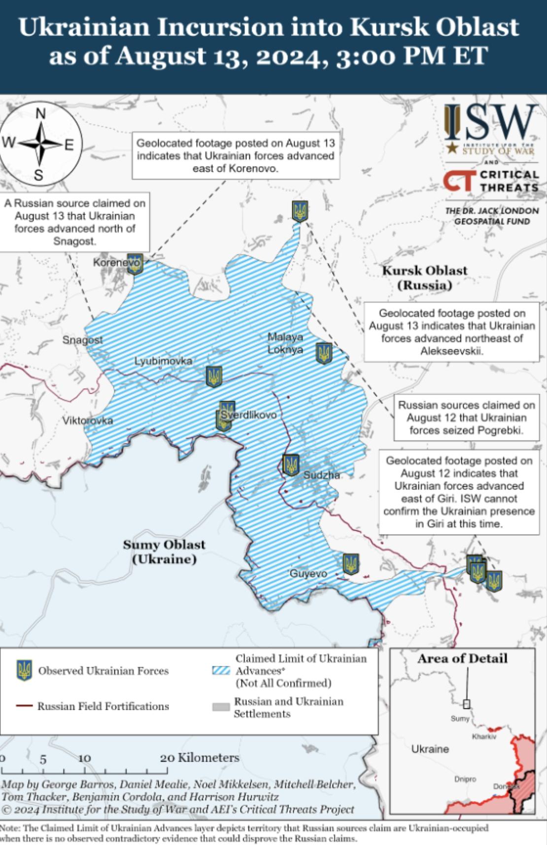 Ukrainian Incursion into Kursk stock market research